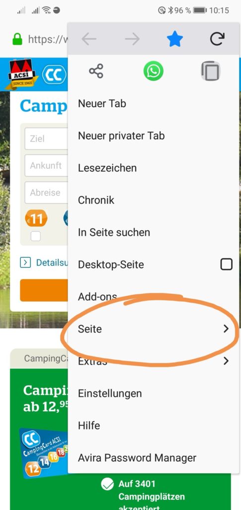 Install on Android - CampingCard ACSI-app 