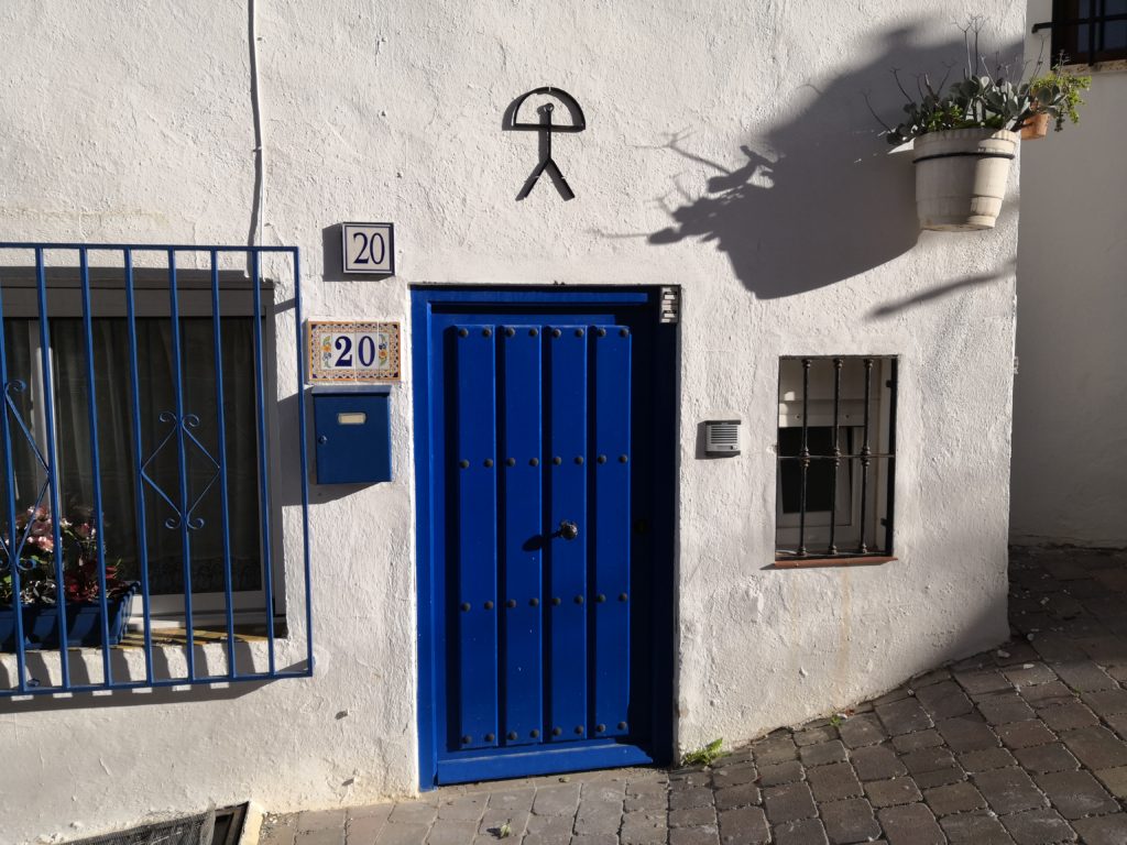 In Mojácar Pueblo, Haus mit Indalo