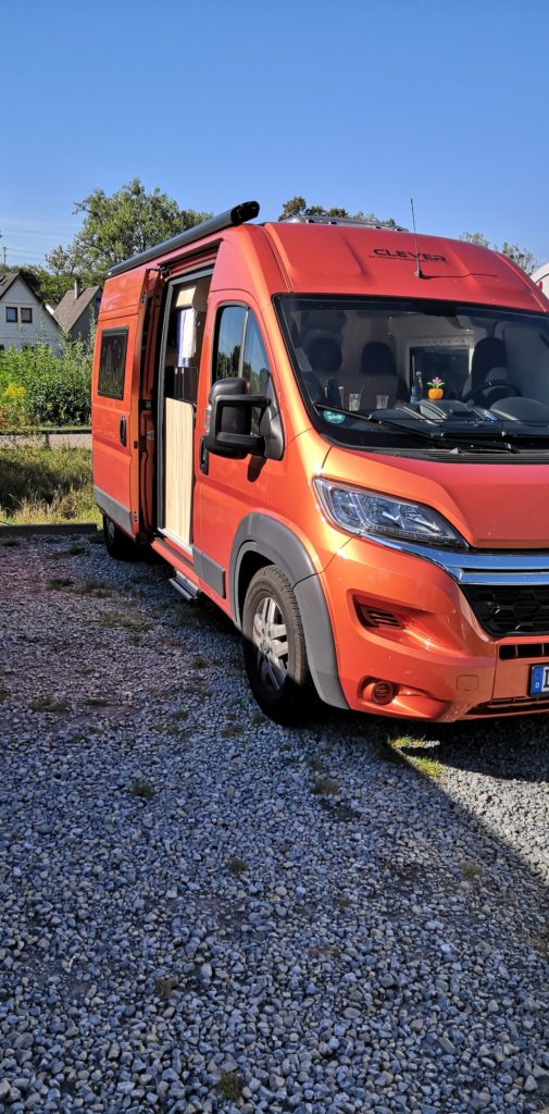 Unser Platz auf dem Wohnmobilstellplatz Baden-Baden