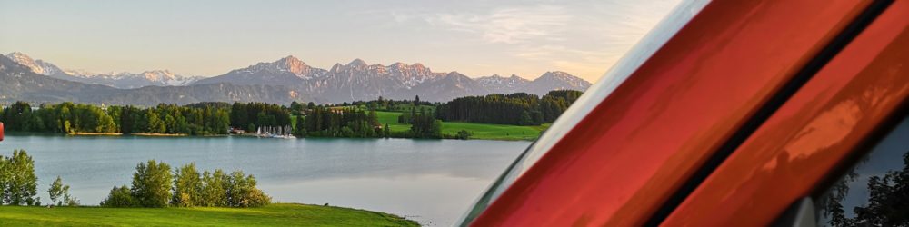 Bayerische Seen - Parkplatz am Forggensee