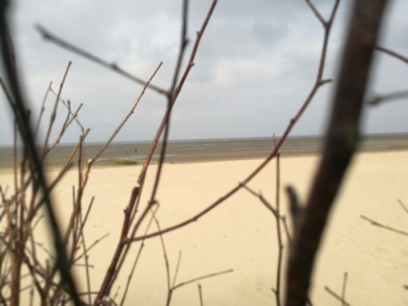 Cuxhaven im Winter, der Strand ist leer...