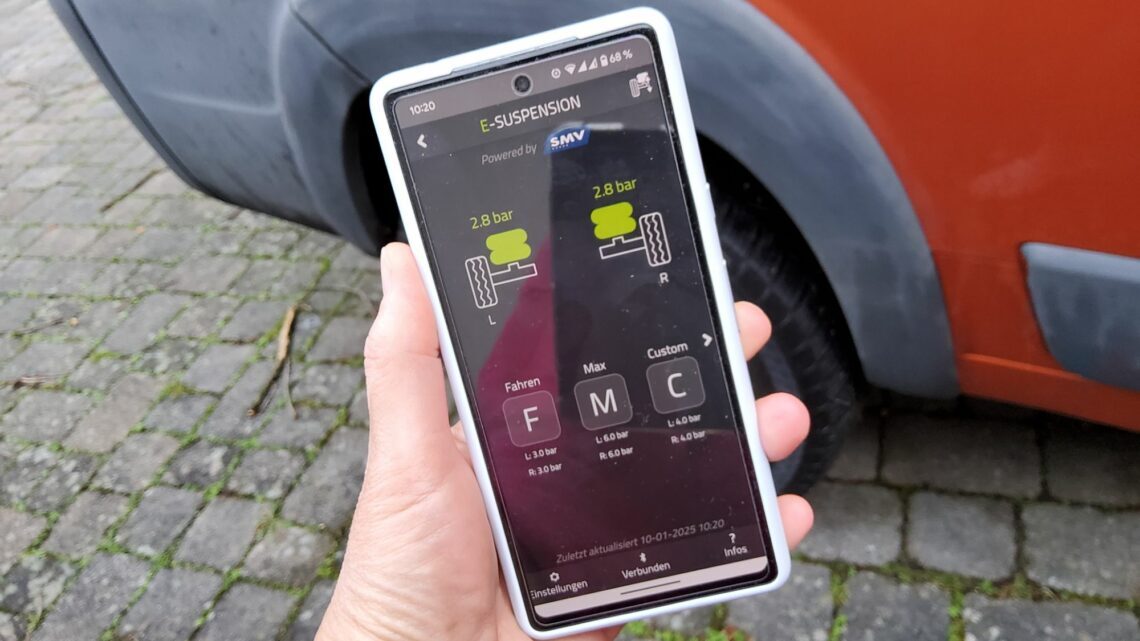 SMV E-Suspension: Luftfederung mit dem Smartphone bedienen